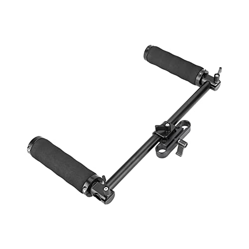 SZRIG Handle Grips Front Handbar Clamp Mount with 15mm Rod Clamp for 15mm Rod Support System Shoulder Rig(Black) - Image 4