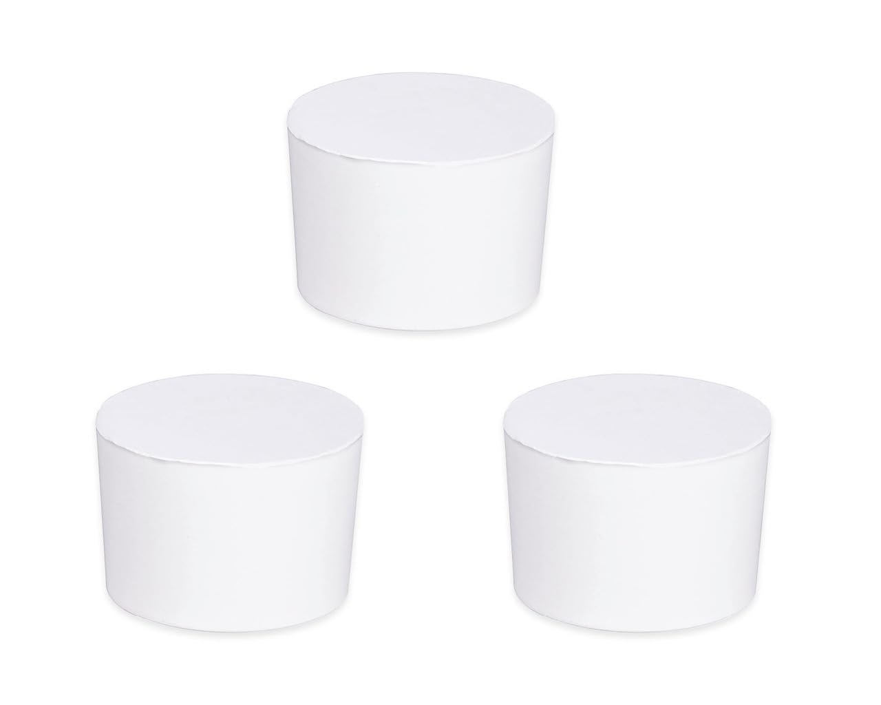WENKO Drop Nachfüll-Set, 3er Pack – Calciumchlorid-Blöcke, 1 kg each, Weiß, Ø11 x 7,5 cm