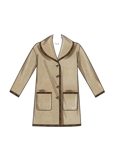 NEW LOOK UN6767A Misses' Coats Size XS-S-M-L-XL, Multicolor - Image 4