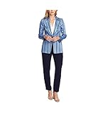 Vince Camuto Striped One-Button Blazer Glacier, Size 12