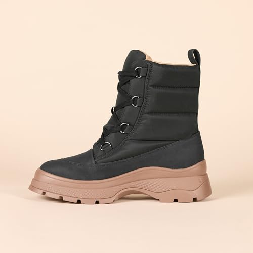 Amazon Essentials Women's Lace Up Puffer Boot3