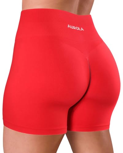 Image of AUROLA Dream Collection Women Workout Shorts High Waist Gym Shorts, Scrunch Butt Seamless Athletic Shorts