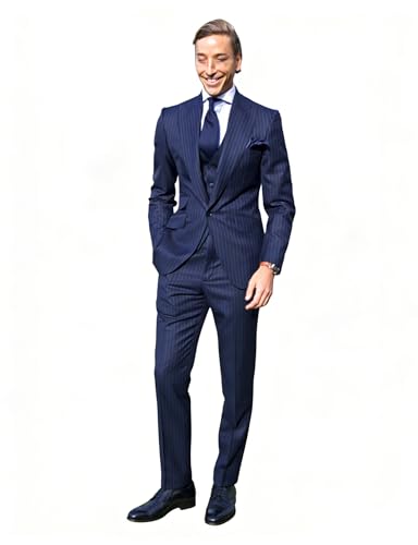 Veste blazer homme décontractée à rayures costume chic pour fête d'affaires