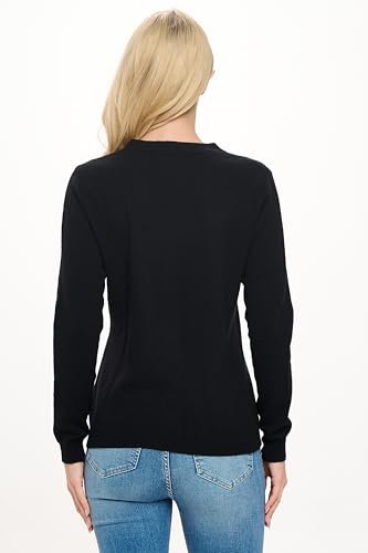 Women's 100% Cashmere Soft Long Sleeve V Neck Button Cardigan3