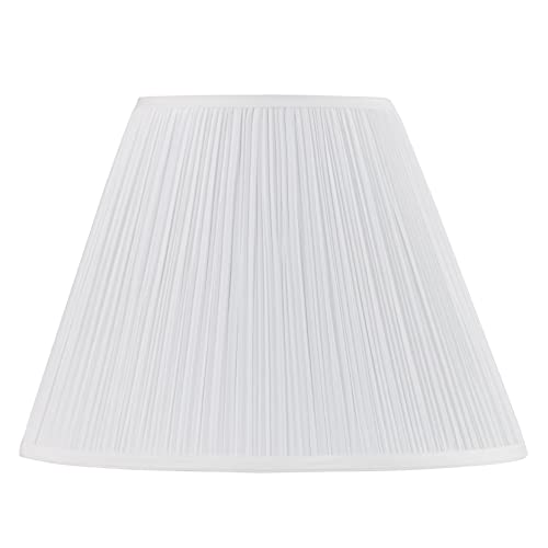 Aspen Creative 33138 White Mushroom-Shaped Pleated Lamp Shade, 7 Top x 17 Bottom x 13 Slant Height