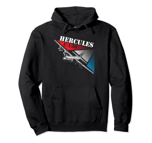 C-130 Hercules - Avión militar Sudadera con Capucha