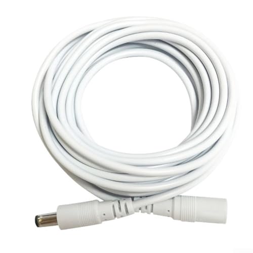 Câble d'extension CC 12 V avec 55 connecteurs d'alimentation x 21 mm LED blanche max mm noyau en cuivre pur pour appareils photo 75 W Bandes de sécurité Rout (300 cm)