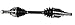 GSP NCV47000 CV Axle Shaft Assembly - Left Front (Driver Side)