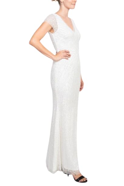 Image of Adrianna Papell Women's Beaded Mermaid Gown