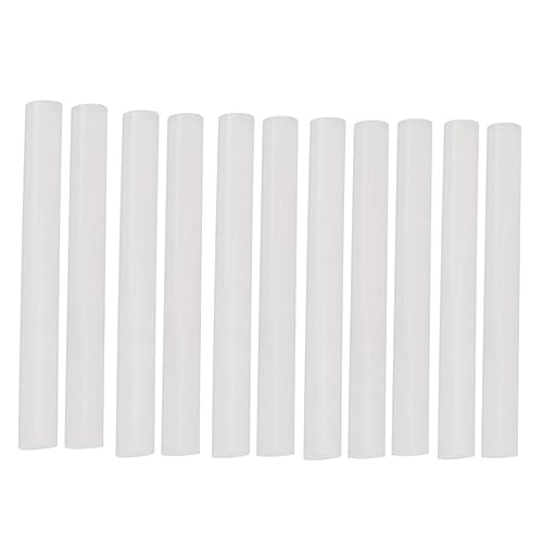 DIYEAH 50 Bandes De Colle Thermofusible Blanches Et Transparentes Bâtons De Colle Pour Travaux Manuels Adhésif Flexible Pour