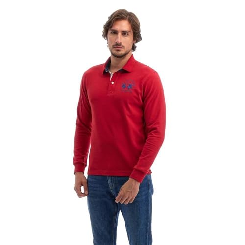 Polo homme coton rouge La Martina idéal pour vos week-ends chics