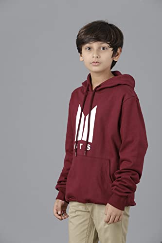 Image of KYDA KIDS Boys Cotton Regular Fit Hooded Neck Hoodies - Sweatshirt with Hoodies Full Sleeves Winter Wear, Long Sleeve Sweatshirts for Boys