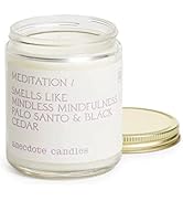 Anecdote Candles 'Meditation' Coconut Soy Wax Candle Jar | Premium Hand Poured & Long Burning | P...