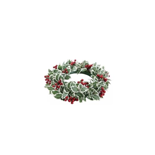 Couronnes de Noël d'extérieur élégantes de 27 cm pour décorations de porte de caractère