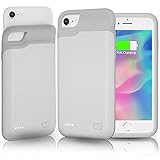 Gladgogo Battery Case for iPhone 6/6s/7/8/SE 2020 (2nd Generation) 6000mAh Slim Portable Charging Case Rechargeable Extended Battery Charger Case for Apple iPhone 6/6s/7/8/SE 2020-4.7 inch (White)