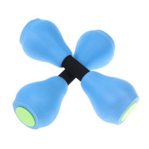 SDUSEIO 1 Pair Aquatic Exercise Dumbells Water Aerobic Exercise Foam Dumbbells Pool Resistance Swimming Training Water Fitness Equipment for Weight Loss Adults Family (2 Pieces)