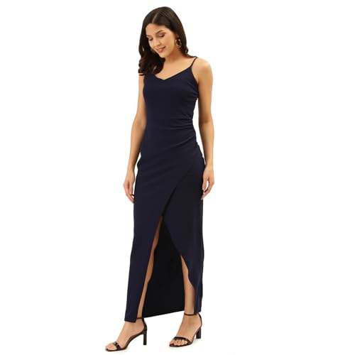 Image of Trend Arrest.ed Women's Bodycon Midi Dress | Casual & Night Out Fit | Slim Fit Stretch Fabric