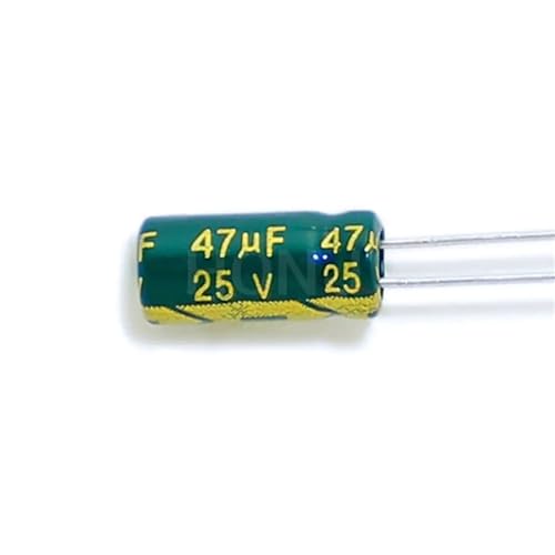 Condensateur aluminium 25V 47uF 5x11 composant électronique radial pour circuit imprimé