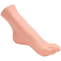Lifelike Manikin Feet PVC Foot Lifesize male Mannequin Foot Model for Painting Teaching Arts Drawing Sketching Jewelry Display -Men's Right Foot,24.5cm