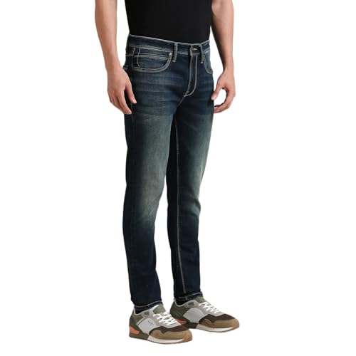 Image of Pepe Jeans Men's Regular Fit Jeans | Mid Rise | Chinox | Jeans for Man