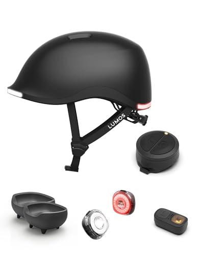 Image of Lumos Nyxel Helmet(Black,MIPS,Size M) & Firefly Bike Light -2 Pack & Charging Cradle -2 Pack & Remote