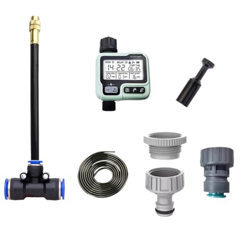 Kit de Riego por Goteo con Programador Cinco Fases Marca Oiqippnbv