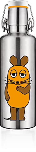 Trinkflasche Edelstahl mit Motiv • soulbottle steel print 0,6 l • die abenteuer maus Cover