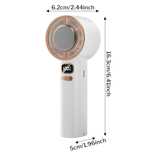 Ventilador de bolsillo USB para oficina y exteriores con batería de 3000mAh de larga duración 6