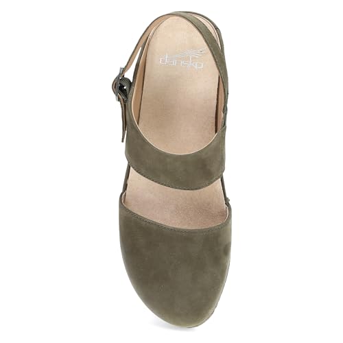 Image of Dansko Lucia Closed-Toe Sandals for Women - Linings from Recycled Materials and Leather for Breathability- Lightweight Rubber Outsole for Long-Lasting Wear