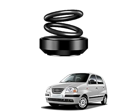 PRIKNIK Solar Energy Rotating Car Perfume with Long Lasting Organic Fragrance, Feel-Good Premium Car Air freshener Compatible with Hyundai Santro Xing