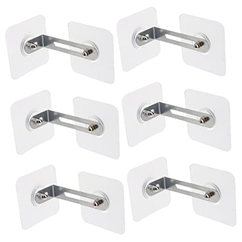 Housoutil 6本 転倒防止 キャビネット 本棚 For 子供用 ベビー 家具 クローゼット 本棚 ベビー 安全 家具 ストラップ 壁 アンカー ドレッサー アンカー 壁 家具 アンカー 家具