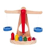 6 poids : le jouet balance est livré avec 6 poids pour apprendre la théorie de l'équilibre grâce à la balance, ce qui est très approprié pour l'apprentissage des enfants.