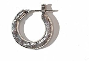 Amazon | VIVIFY ビビファイ ピアス シルバーHammered Hoop Pierce（M