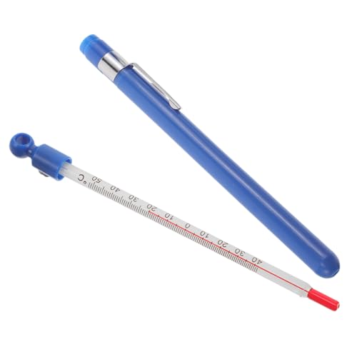 ANDRESLAD Termometro per Vino e Birra Fatta in Casa in Vetro Rinforzato, Misuratore di Temperatura Liquidi da Cucina con Facile Lettura, Indicatore Rapido per Vinificazione e Preparazioni