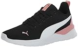 PUMA Women's ANZARUN LITE Sneaker, Puma Black-Puma White-Bridal Rose, 9.5