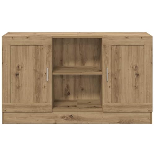Vidaxl Credenza Rovere Artigianale 120X30,5X70 Cm In Truciolato, Credenza In Legno, Armadietto Portaoggetti, Armadietto, Armadietto In Legno - 5
