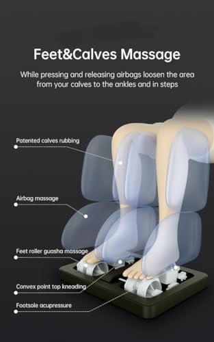 Image of Health & Fitness Hub Faux Leather HJ 77 Zero Gravity Massage Chair with Bluetooth & 48 Rollers
