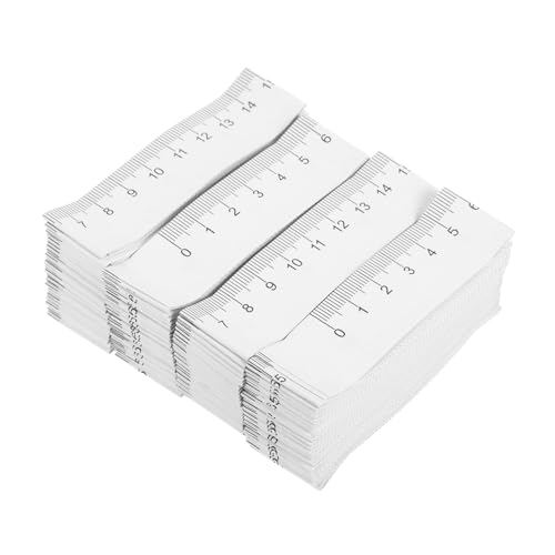 VILLCASE 100pcs Tape Measures Paper Tape Ruler Newborn Head Boys and Girls Head Disposable Easy-to-Read for Wounds
