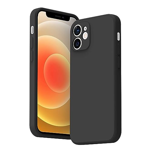 Vancle Case for iPhone 12 mini Phone Case, Camera Protection Ultra Slim Case for iPhone 12 mini 5.4'' Anti-Scratch Shockproof Bumper Cover (Black)