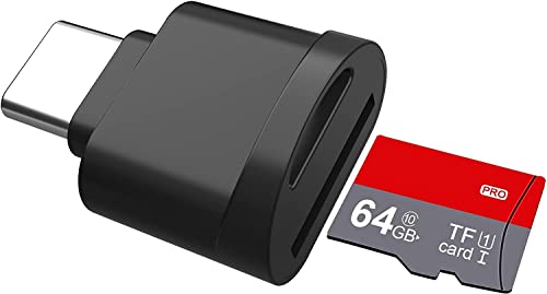 Lettore di Schede Micro SD USB C, OTG Lettore Schede di Memoria Micro SD Tipo C, Lettore Micro SD USB C per Micro SD, Micro SDHC, Micro SDXC, Card Reader Micro SD/TF, Plug and Play