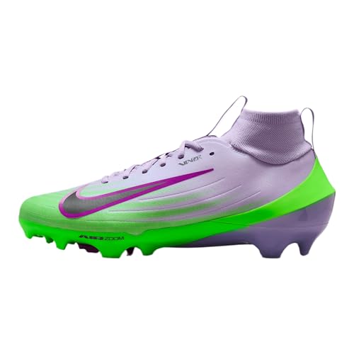 Nike Vapor Pro 1 Football Cleats (IB8250-500, Hydrangeas/Green Strike/Doll/Dark Smoke Grey)