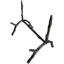 Lulu Decor، Cast Iron Branch Style Book Holder، Easel، Picture Holder، Picture Display، Cook Book Holder، Bible Stand، Antique Black Branch Easel CI20