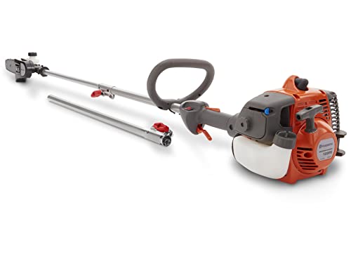 Husqvarna 128PS Gas Powered Pole Saw, 28-cc 2-Cycle Engine, 8-Inch Bar with 2.5-Feet Extension for up to 12-Feet Reach, Attachment Capable