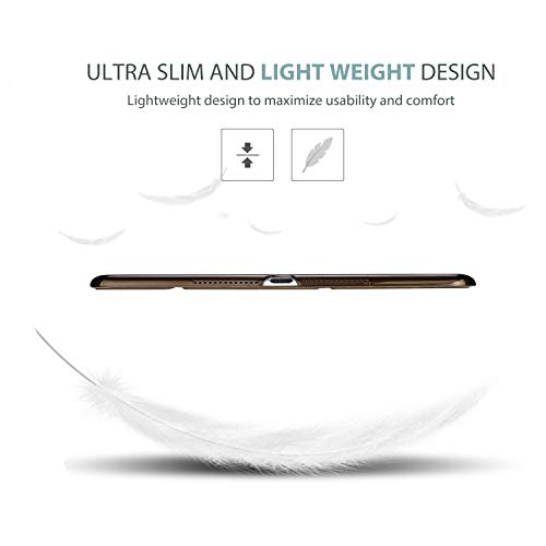 Image of ProCase Smart Case for iPad 9.7 Inch iPad 6th /5th Generation 2018 2017(Model: A1893 A1954 A1822 A1823), Ultra Slim Lightweight Stand Cover with Translucent Frosted Back -Brown