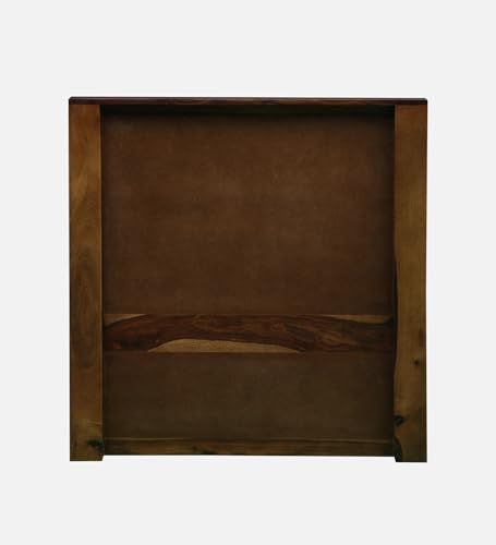 Image of Solid Sheesham Wood Jaipori Single Bed with Box Storage | Wooden Single Bed Cot Palang Furniture for Bedroom Living Room Home and Hotel (Provincial Teak Finish)