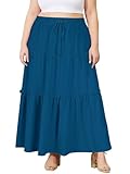 Matériau : Fabriquée en polyester doux, cette jupe longue femme ete est légère, fluide et agréable à porter. Sa taille élastique et ses ourlets à volants s’adaptent à toutes les morphologies. Parfaite au quotidien ou en voyage, elle est tendance et pratique. Idéale comme cadeau pour la Saint-Valentin, la Fête des Mères, Pâques ou d'autres festival spéciales