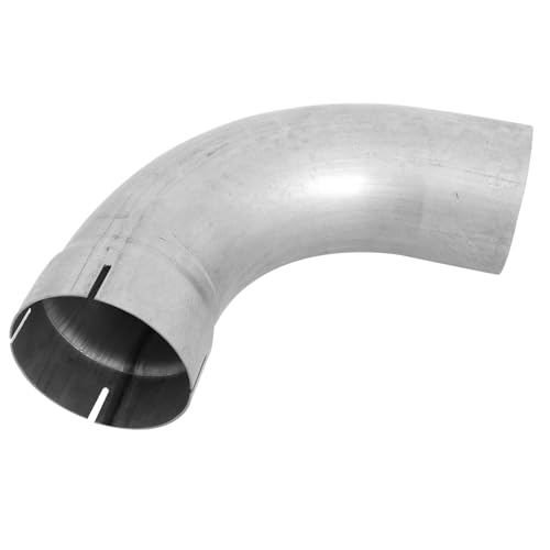 90 Degree Exhaust Pipe Elbow 4 ID/OD Aluminized Steel Exhaust Flex Pipe Universal Fit