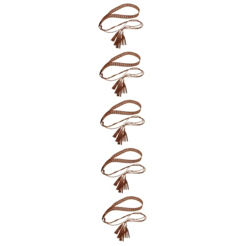 Ceinture de chaîne de taille pour les femmes en flanelle marron