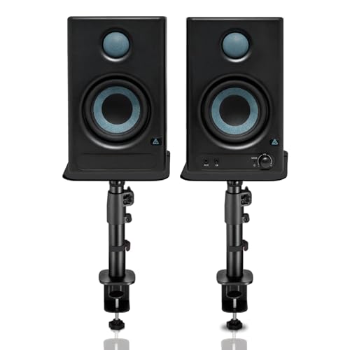 Image of Audio Array Studio Monitor Bundle with 60W Powered Speakers & Adjustable Metal Stands | Bluetooth, HDMI ARC, USB-C, RCA Inputs | Professional Studio Monitors for Home Studio, Streaming & Gaming-UB-02