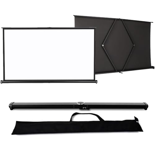 Pantalla de proyección portátil plegable 30in 16:9 con soporte